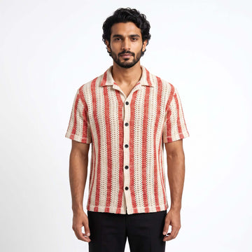 Men’s Rust Riviera Short Sleeve Knit Shirt