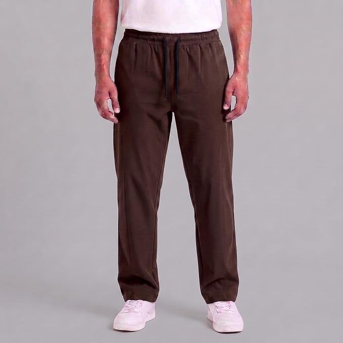 Men's Track Pants | Korean Style Loose Fit Baggy Trousers | Relaxed Fit Joggers Casual Streetwear Bootcut Loungewear