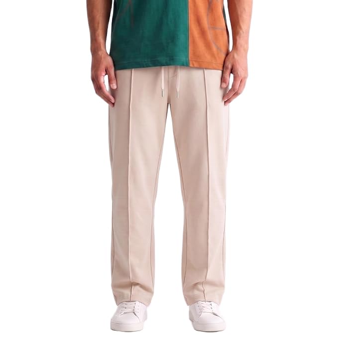 Men's Lycra Cargo Track Pants - Loose Fit Joggers for Men | Korean Style Travel & Lounge Wear with Pockets