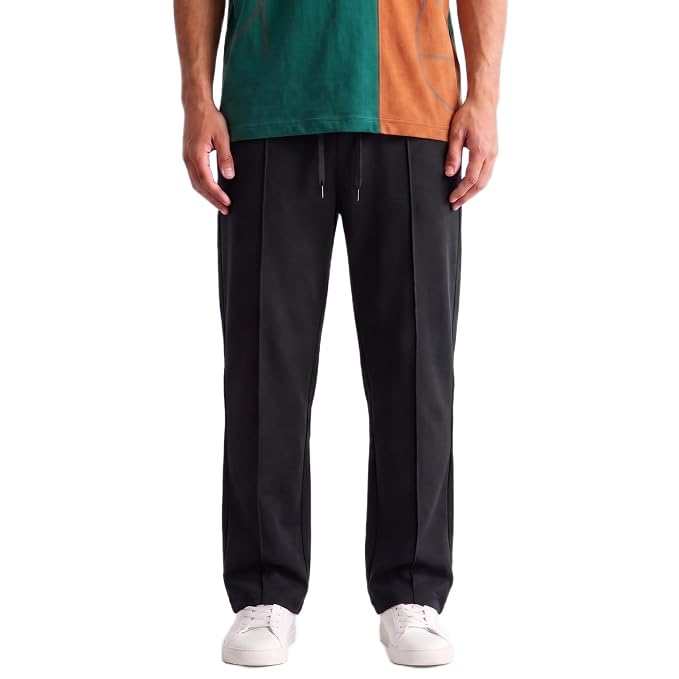 Men's Lycra Cargo Track Pants - Loose Fit Joggers for Men | Korean Style Travel & Lounge Wear with Pockets