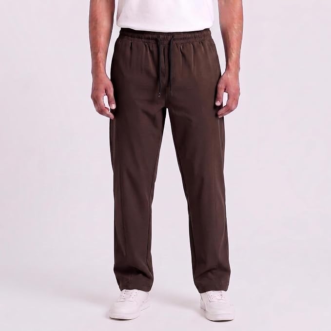 Men's Track Pants | Korean Style Loose Fit Baggy Trousers | Relaxed Fit Joggers Casual Streetwear Bootcut Loungewear