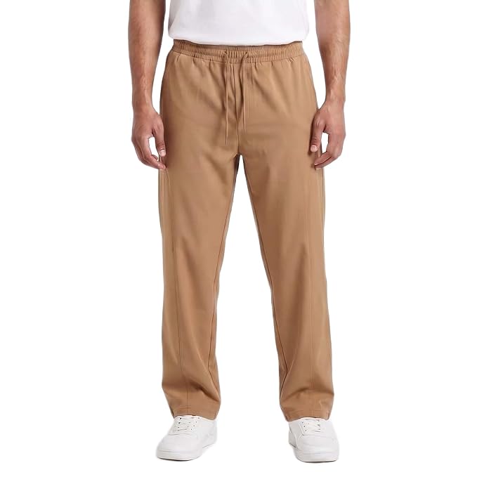 Men's Track Pants | Korean Style Loose Fit Baggy Trousers | Relaxed Fit Joggers Casual Streetwear Bootcut Loungewear