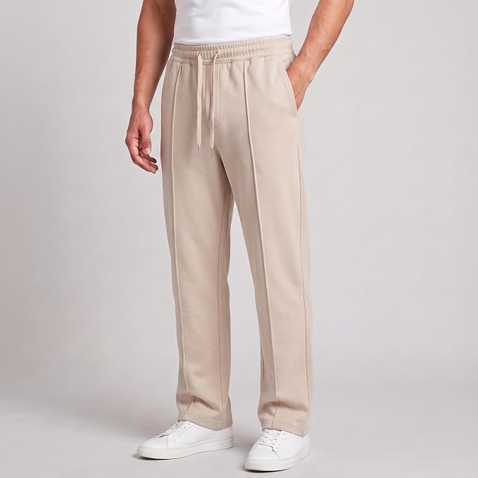 Men's Track Pants - Loose Fit Joggers for Men | Korean Style Travel & Home Wear with Pockets