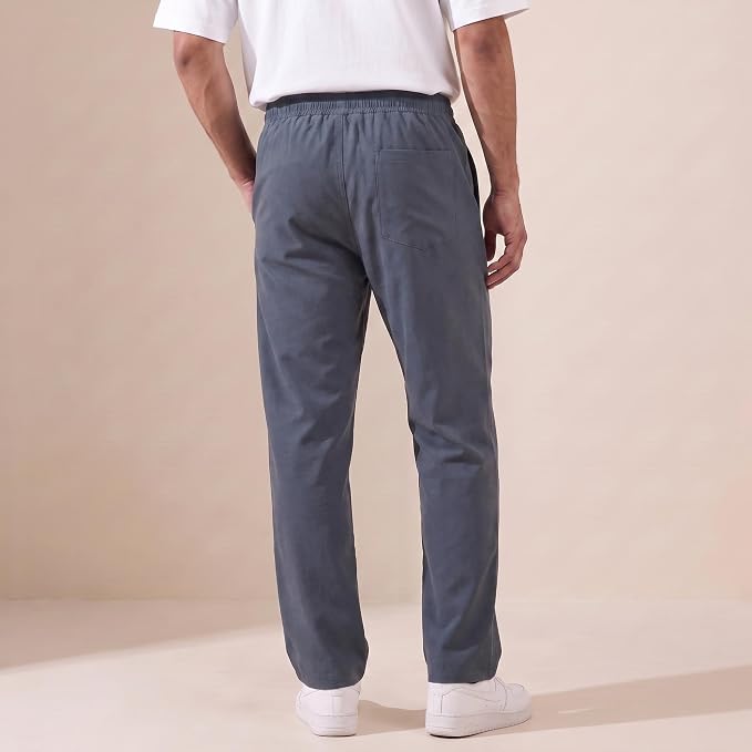 Men's Track Pants | Korean Style Loose Fit Baggy Trousers | Relaxed Fit Joggers Casual Streetwear Bootcut Loungewear