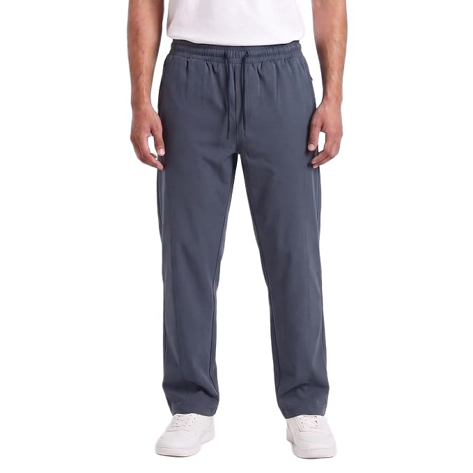 Men's Track Pants | Korean Style Loose Fit Baggy Trousers | Relaxed Fit Joggers Casual Streetwear Bootcut Loungewear
