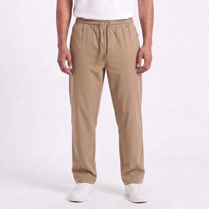Men's Track Pants | Korean Style Loose Fit Baggy Trousers | Relaxed Fit Joggers Casual Streetwear Bootcut Loungewear