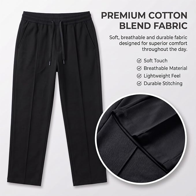 Men's Track Pants - Loose Fit Joggers for Men | Korean Style Travel & Home Wear with Pockets
