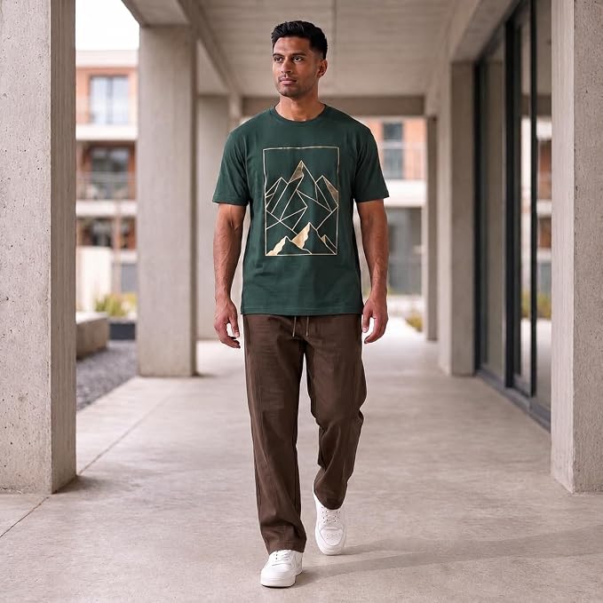 Men's Korean Style Loose Fit Track Pants with Pockets | Lycra Cargo Joggers for Men | Relaxed Fit Baggy Trousers for Travel, Lounge, Home Wear, Casual Streetwear