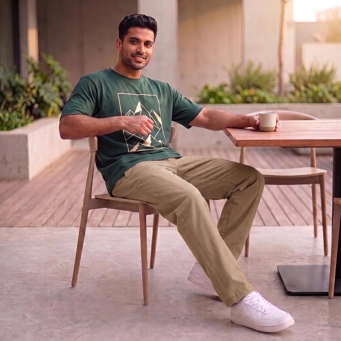Men's Korean Style Loose Fit Track Pants with Pockets | Lycra Cargo Joggers for Men | Relaxed Fit Baggy Trousers for Travel, Lounge, Home Wear, Casual Streetwear