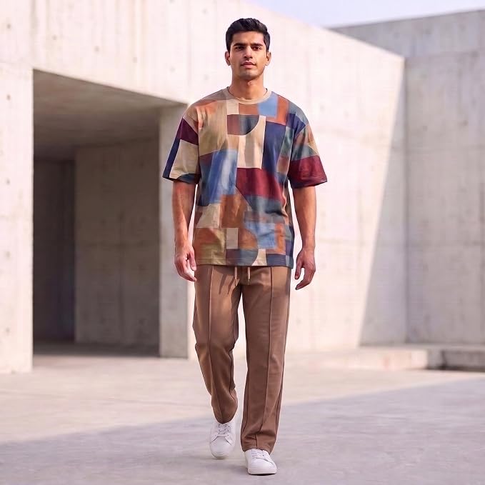 Men's Lycra Cargo Track Pants - Loose Fit Joggers for Men | Korean Style Travel & Lounge Wear with Pockets