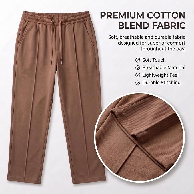Men's Track Pants - Loose Fit Joggers for Men | Korean Style Travel & Home Wear with Pockets