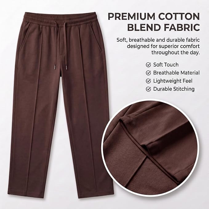 Men's Track Pants - Loose Fit Joggers for Men | Korean Style Travel & Home Wear with Pockets