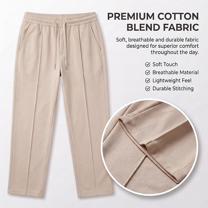 Men's Track Pants - Loose Fit Joggers for Men | Korean Style Travel & Home Wear with Pockets